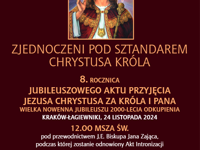 2024 rok – Obchody święta Chrystusa Króla w Polsce –